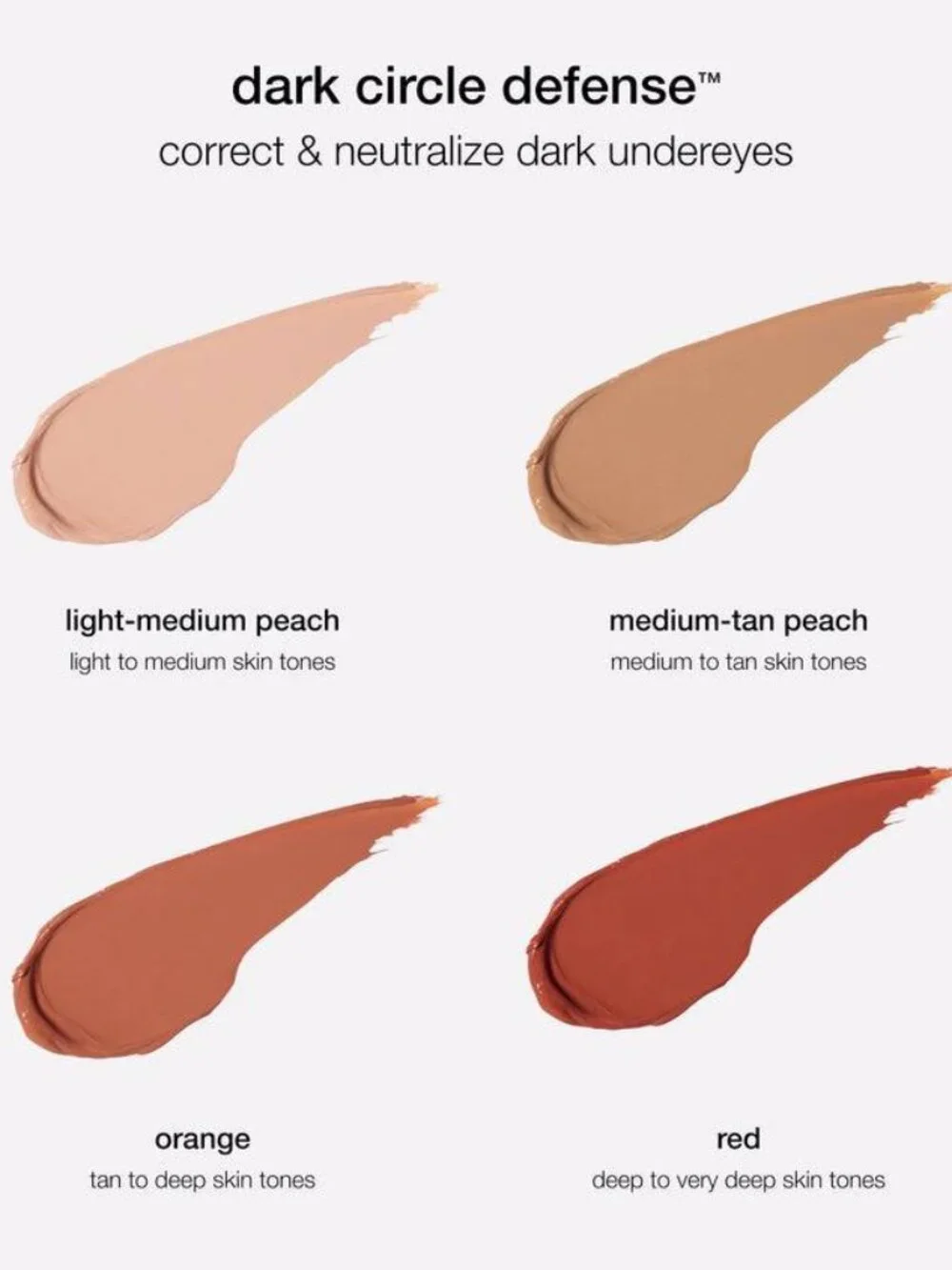 tarte Dark Circle Defense CC Undereye Corrector Shade 'Light-Medium Peach'- NWT